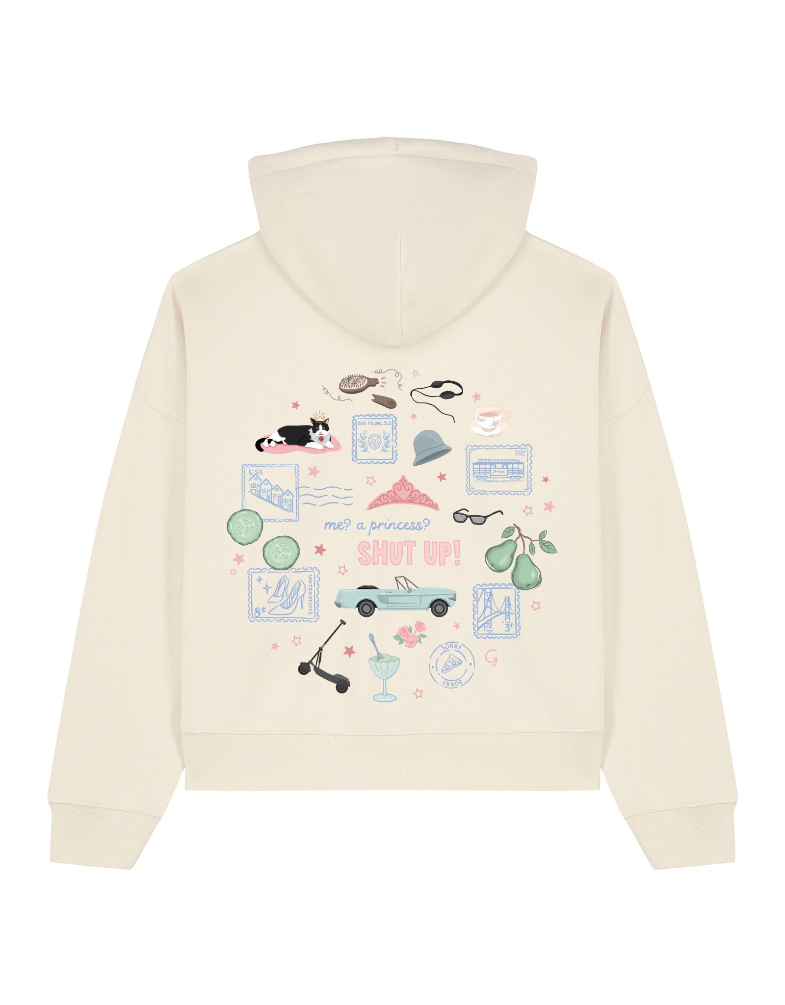 Princess Diaries Boxy Organic Cotton Hoodie
