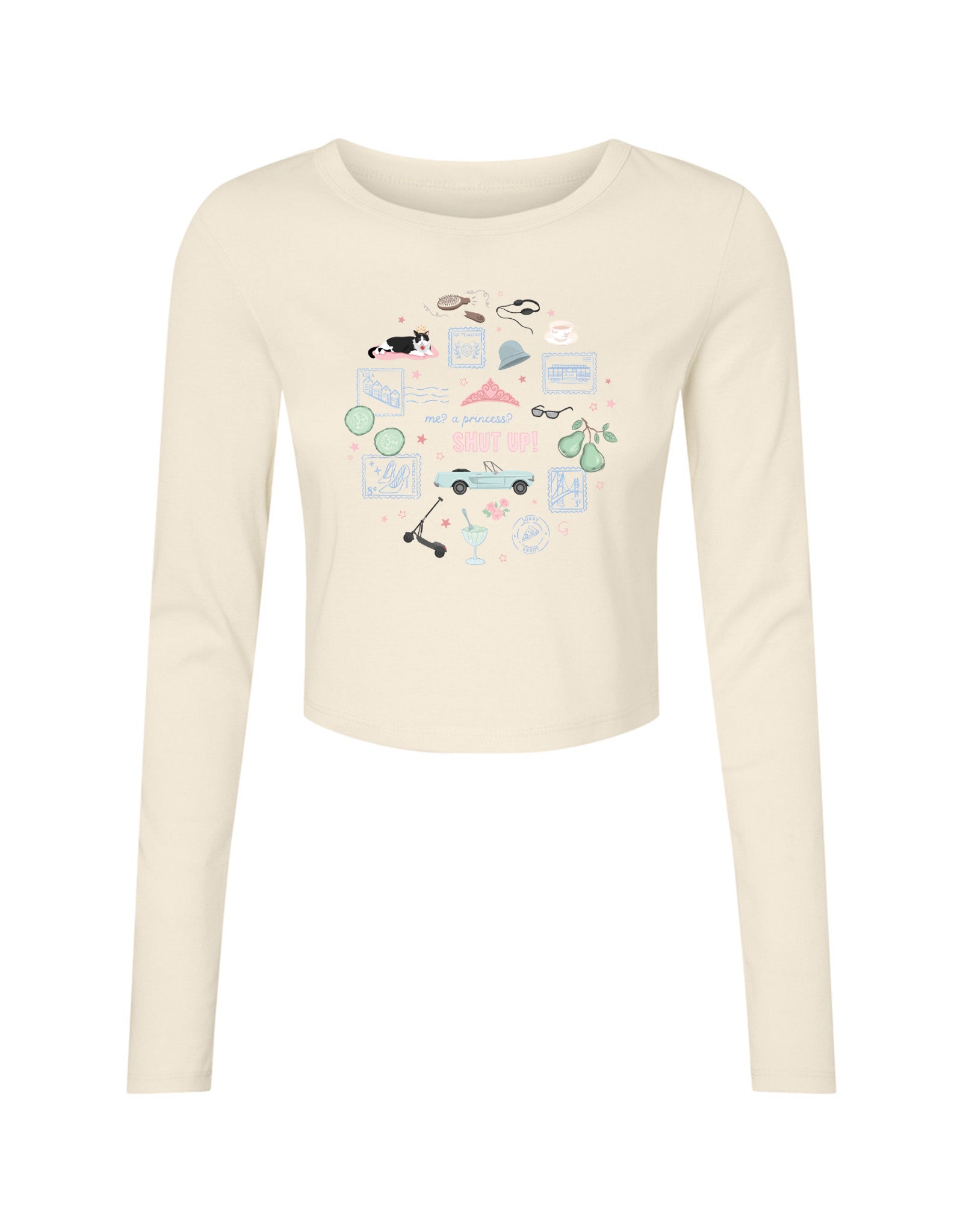 Princess Diaries Micro Rib Long Sleeved Tee