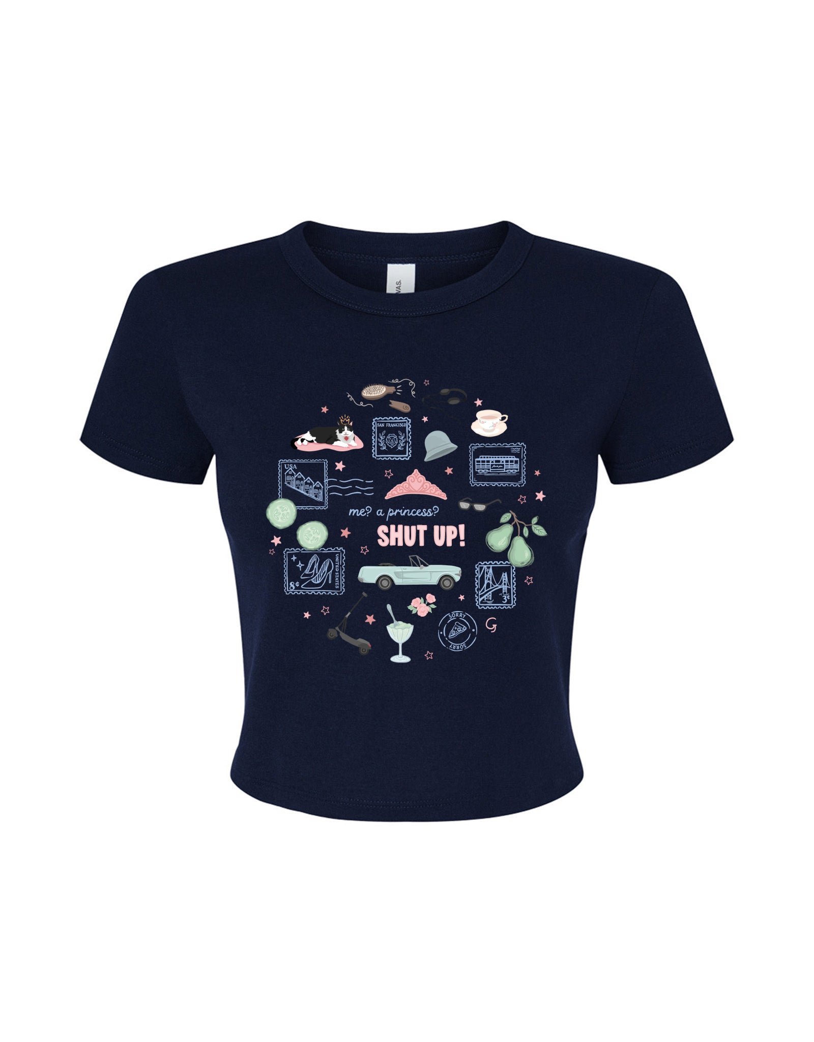 Princess Diaries Micro Rib Baby Tee
