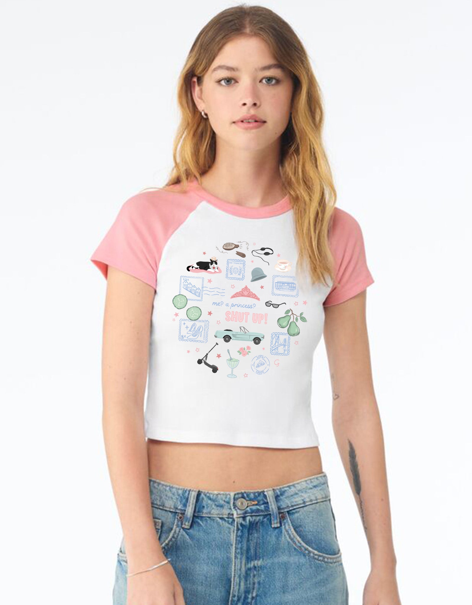Princess Diaries Micro Rib Baby Tee