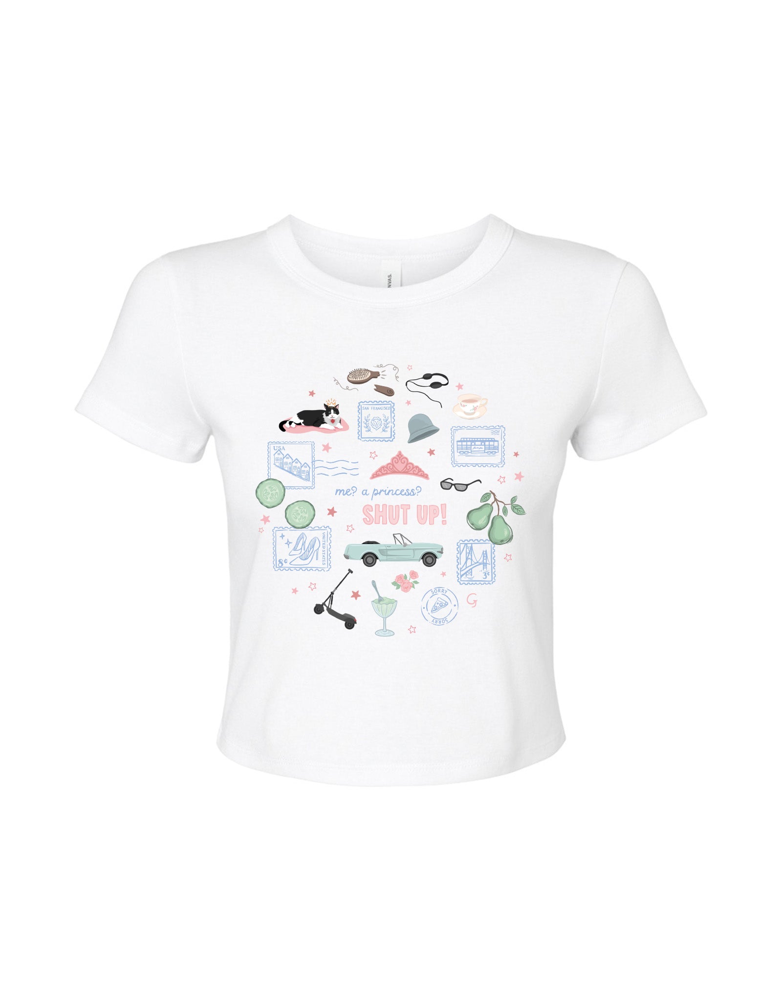 Princess Diaries Micro Rib Baby Tee
