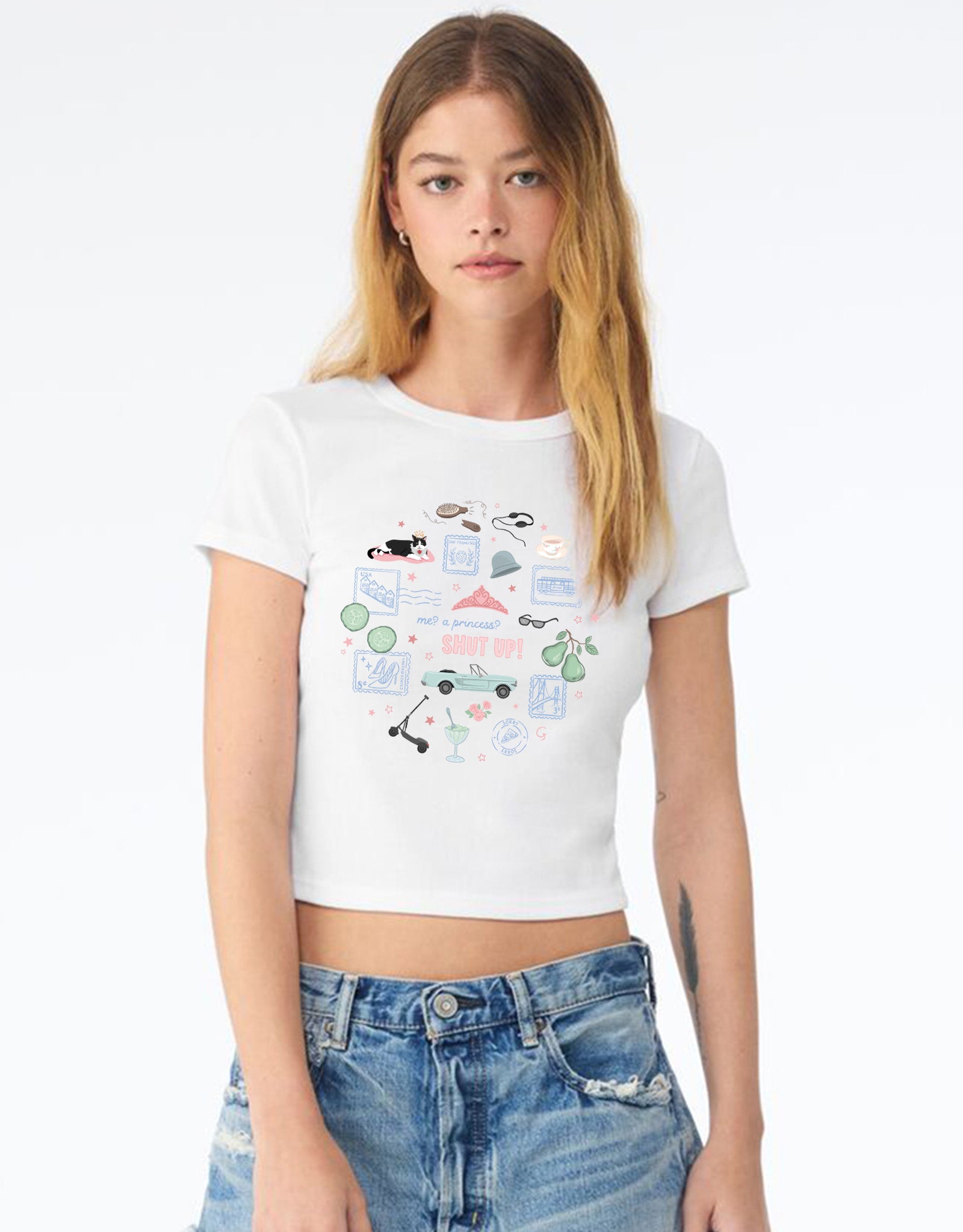 Princess Diaries Micro Rib Baby Tee