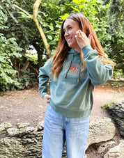 Pumpkins Embroidered Boxy Organic Cotton Hoodie