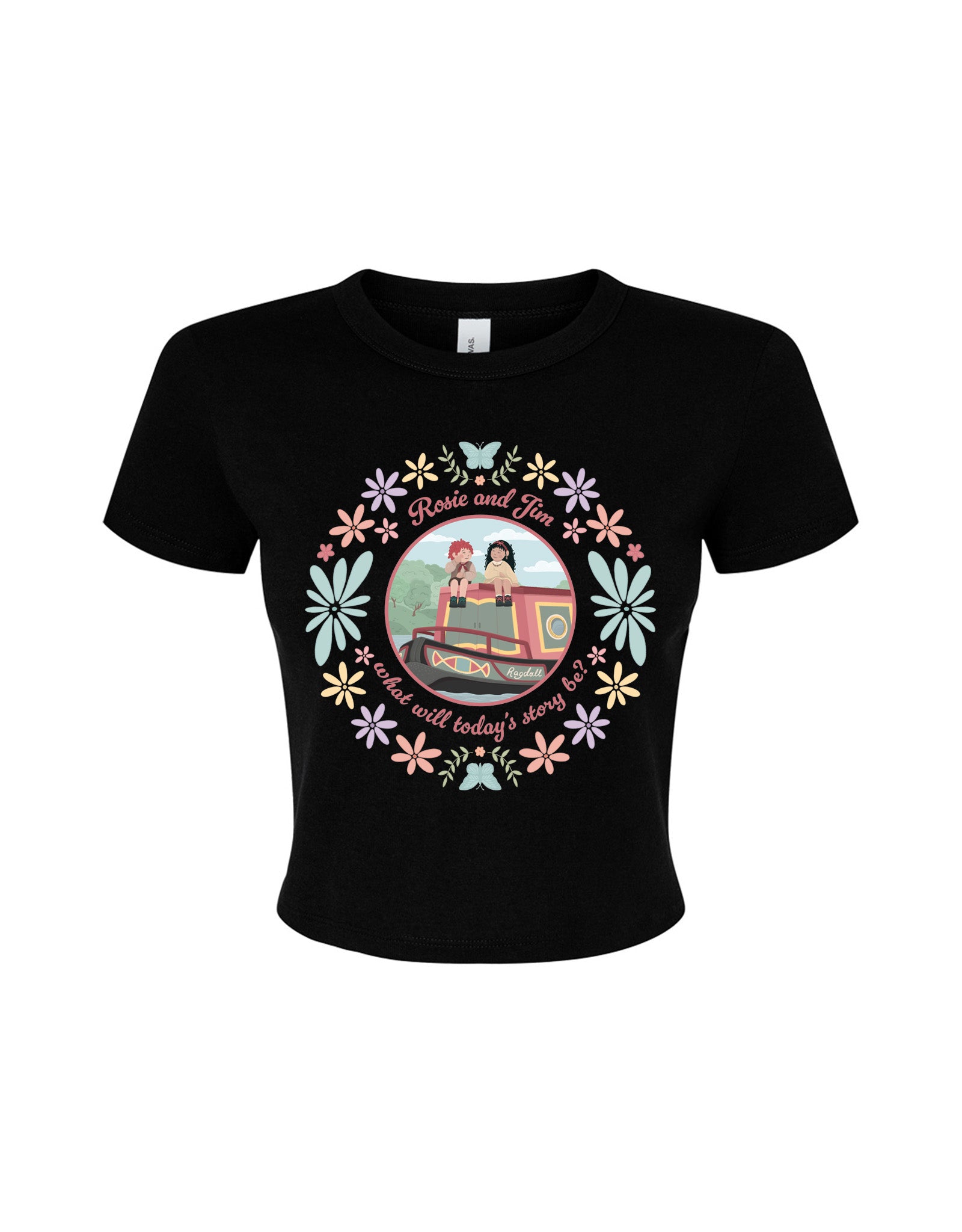 Rosie Jim Printed Micro Rib Baby Tee
