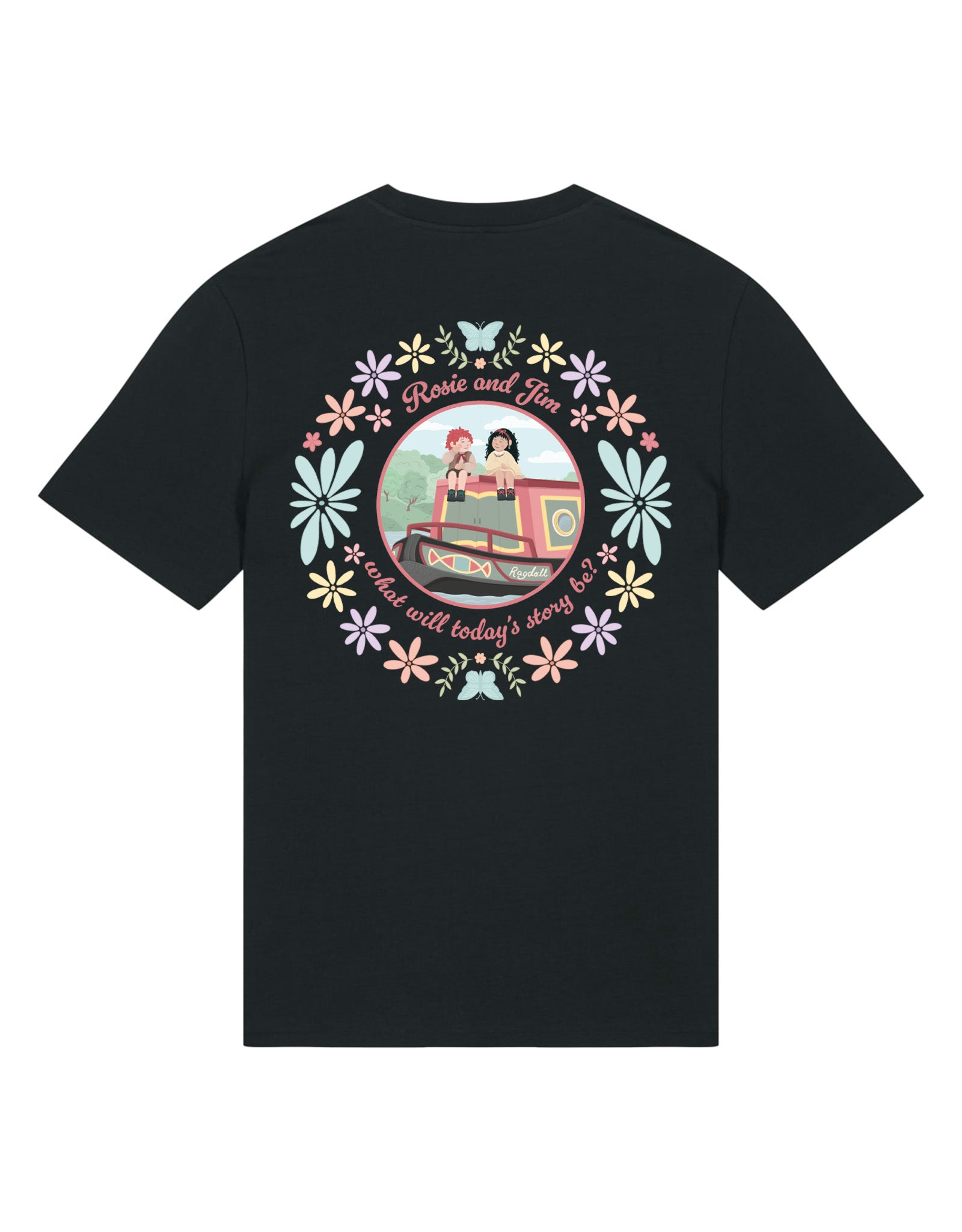 Rosie & Jim Inspired Organic Cotton T-Shirt - 90s Throwback Design Rosie & Jim Inspired Organic Cotton T-Shirt - 90s Throwback Design