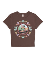 Rosie Jim Printed Micro Rib Baby Tee