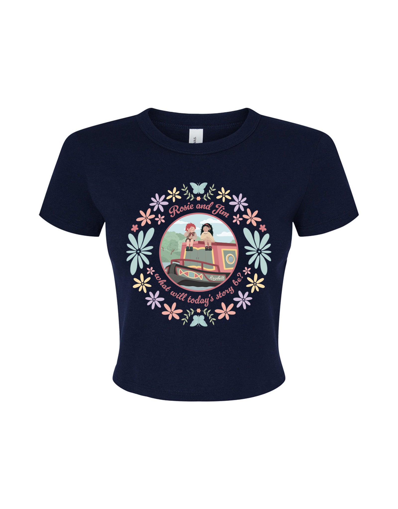 Rosie Jim Printed Micro Rib Baby Tee