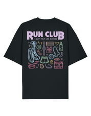 Run Club Printed Oversized Organic Cotton Tee