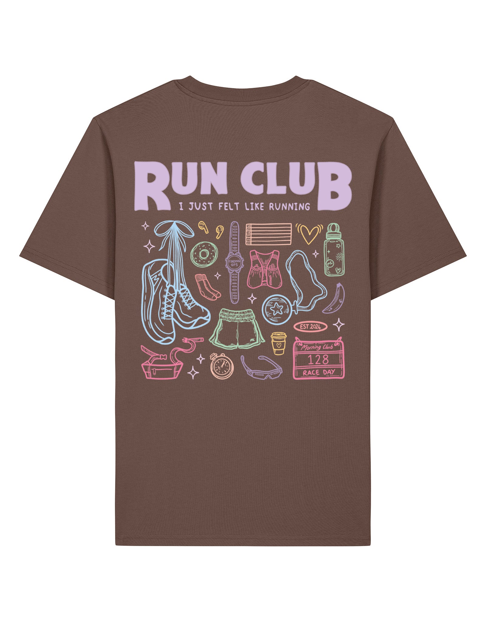 Run Club Printed Organic Cotton T-Shirt