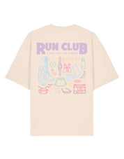 Run Club Printed Oversized Organic Cotton Tee