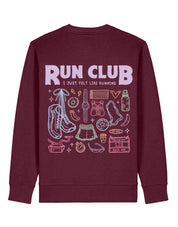 Run Club Printed Organic Cotton Sweatshirt
