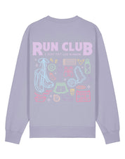 Run Club Printed Organic Cotton Sweatshirt