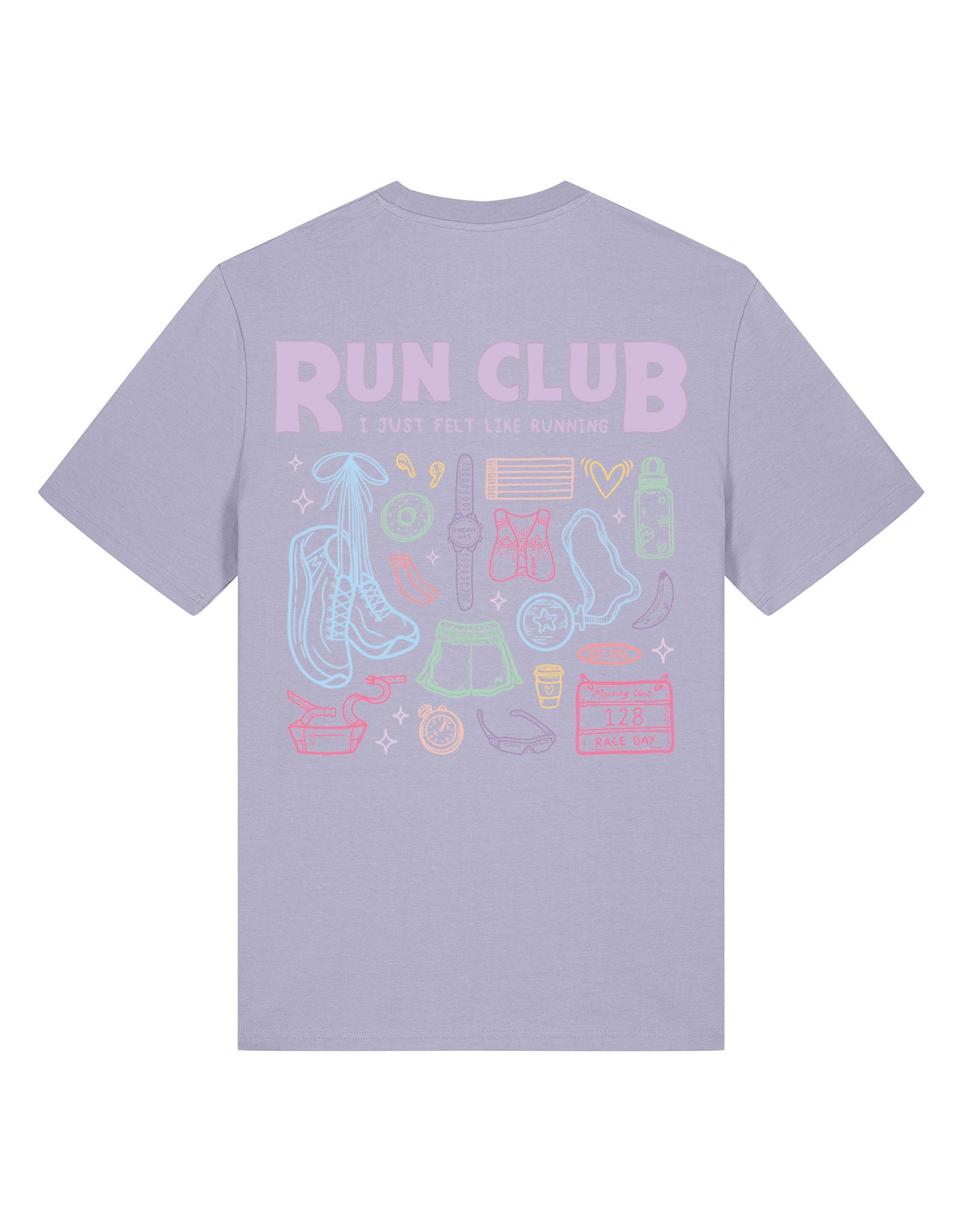 Run Club Printed Organic Cotton T-Shirt