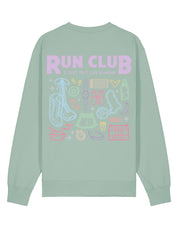 Run Club Printed Organic Cotton Sweatshirt