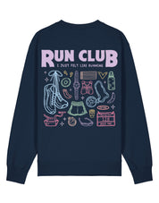 Run Club Printed Organic Cotton Sweatshirt