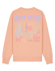 Run Club Printed Organic Cotton Sweatshirt