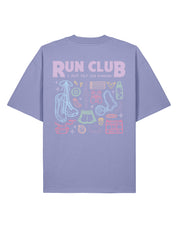 Run Club Printed Oversized Organic Cotton Tee