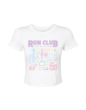 Run Club Printed Micro Rib Baby Tee