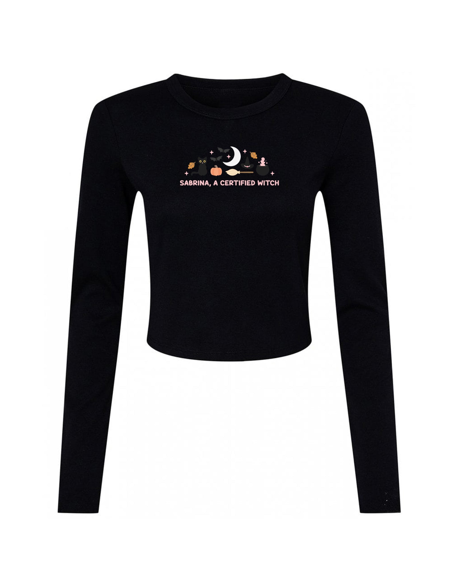 Sabrina Embroidered Micro Rib Long Sleeved Tee