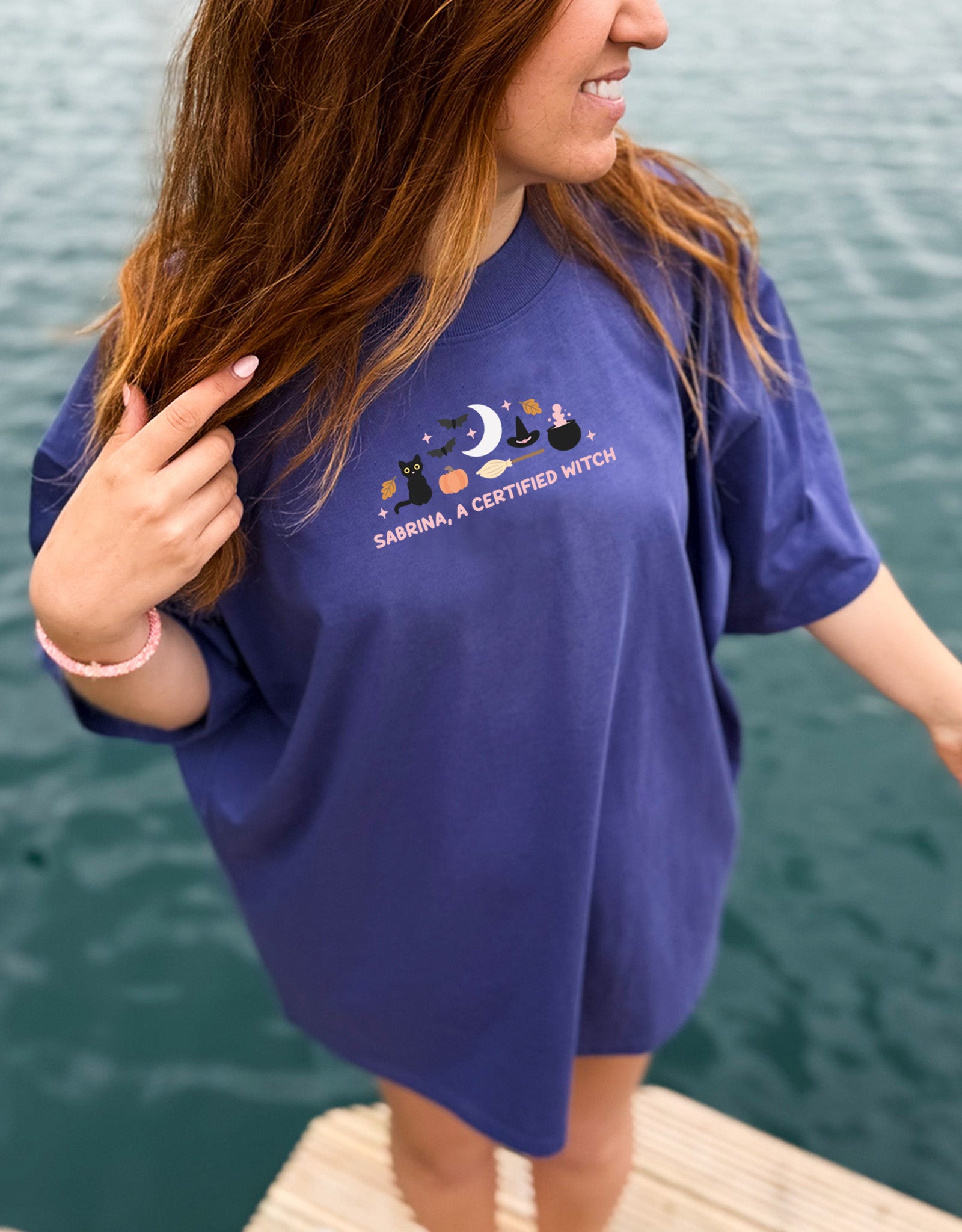 Sabrina Embroidered Oversized Organic Cotton T-Shirt