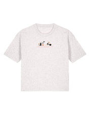 Sabrina Embroidered Boxy Organic Cotton Tee