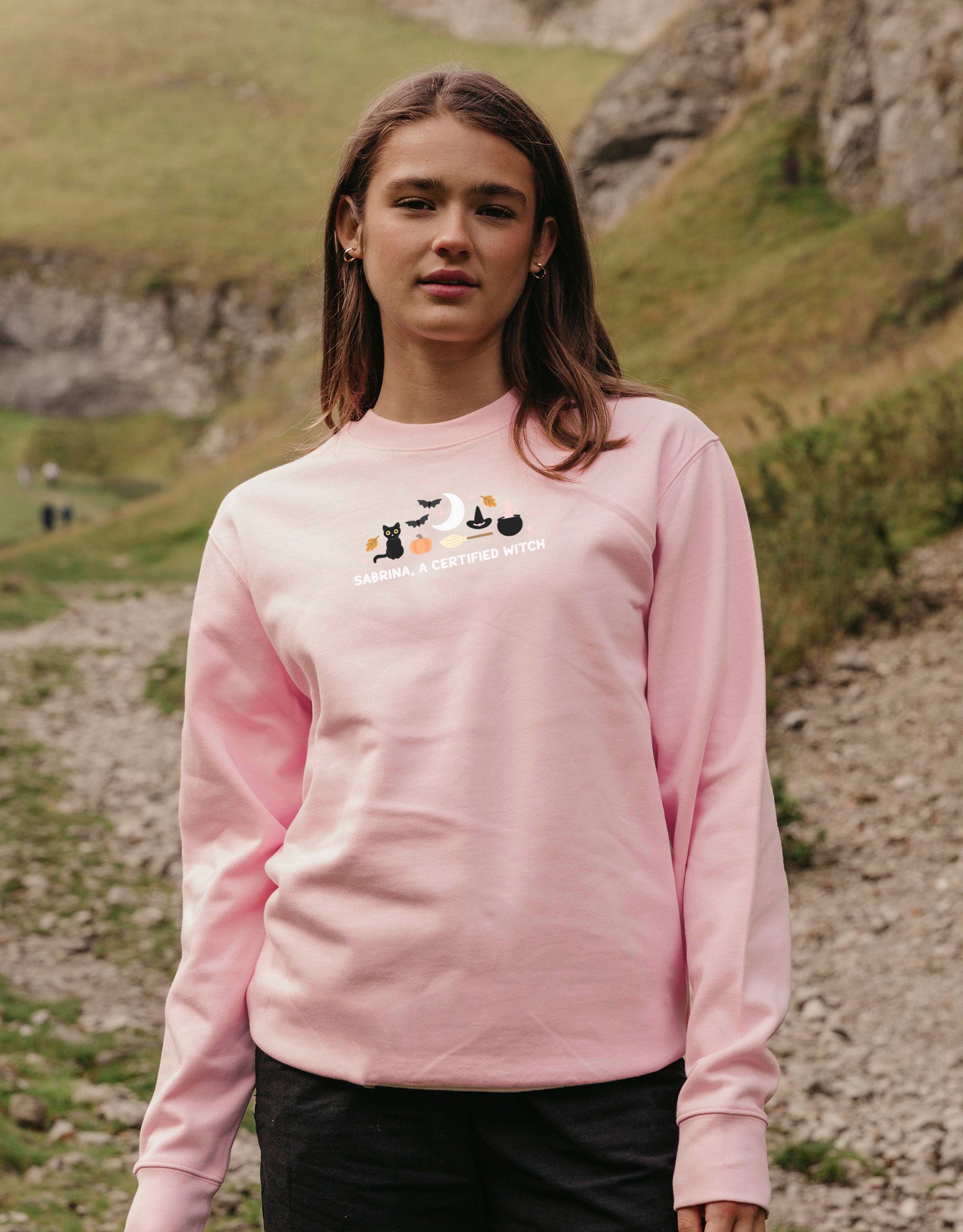 Sabrina Embroidered Organic Cotton Sweatshirt