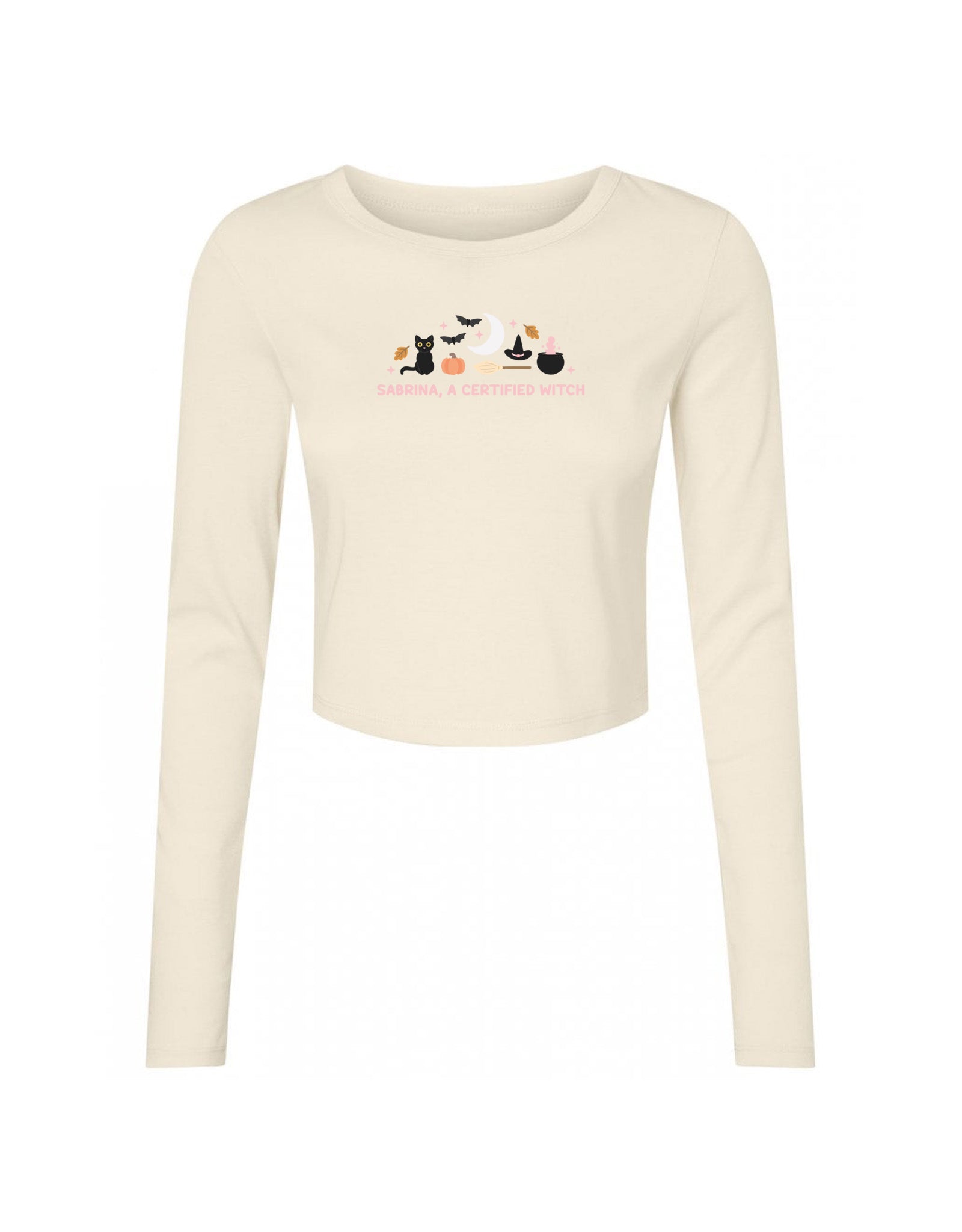 Sabrina Embroidered Micro Rib Long Sleeved Tee