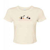 Sabrina Embroidered Micro Rib Baby Tee