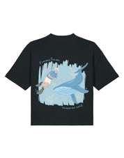 Save The Sea Printed Boxy Organic Cotton Tee