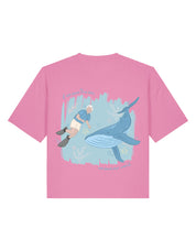 Save The Sea Printed Boxy Organic Cotton Tee