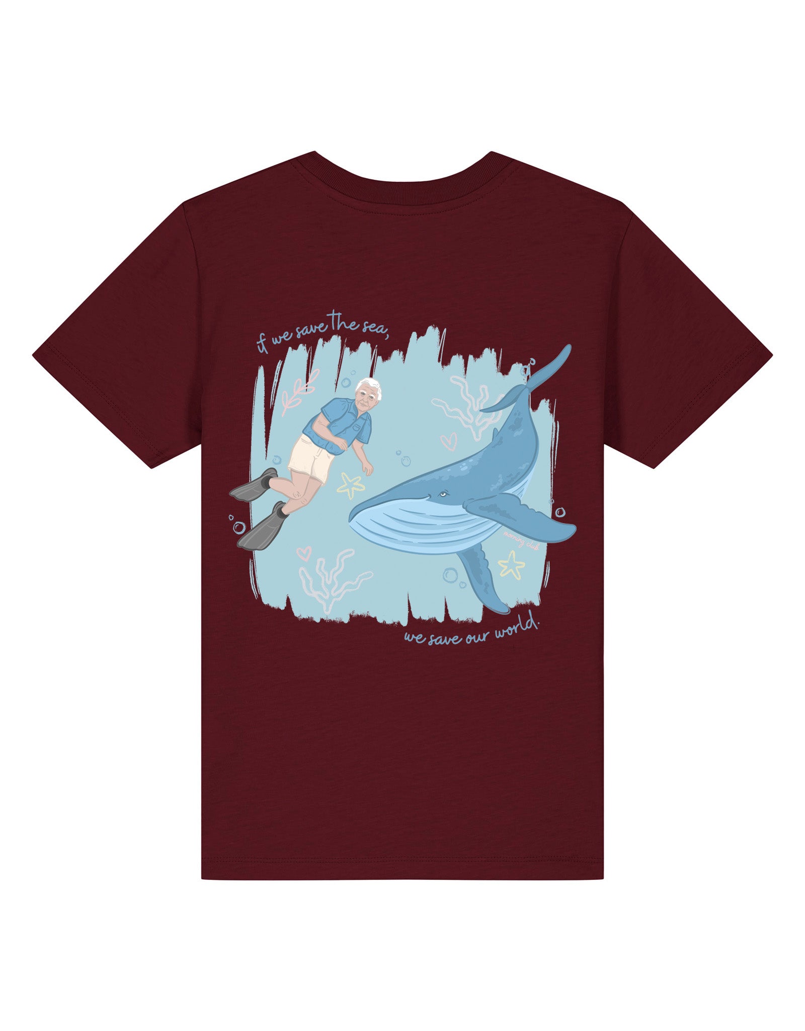 Save The Sea Printed Organic Cotton Childrens T-Shirt