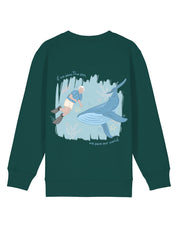 Save The Sea Printed Organic Cotton Childrens Sweatshirt