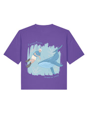 Save The Sea Printed Boxy Organic Cotton Tee