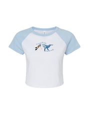 Save The Sea Embroidered Micro Rib Baby Tee