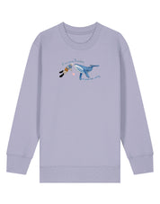 Save The Sea Embroidered Organic Cotton Childrens Sweatshirt