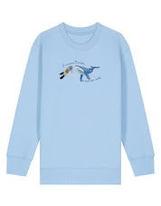 Save The Sea Embroidered Organic Cotton Childrens Sweatshirt