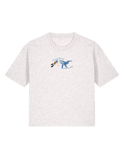 Save The Sea Embroidered Boxy Organic Cotton Tee