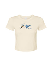 Save The Sea Embroidered Micro Rib Baby Tee