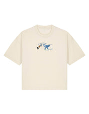 Save The Sea Embroidered Boxy Organic Cotton Tee