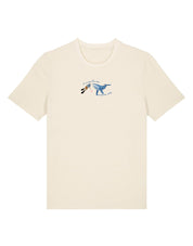 Save The Sea Embroidered Organic Cotton T-Shirt