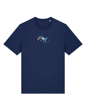 Save The Sea Embroidered Organic Cotton T-Shirt