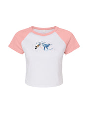 Save The Sea Embroidered Micro Rib Baby Tee