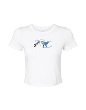 Save The Sea Embroidered Micro Rib Baby Tee