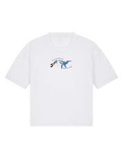Save The Sea Embroidered Boxy Organic Cotton Tee