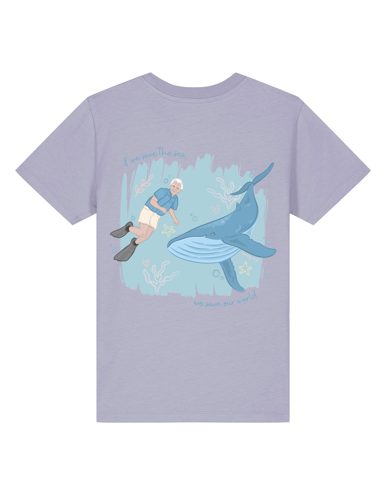 Save The Sea Printed Organic Cotton Childrens T-Shirt