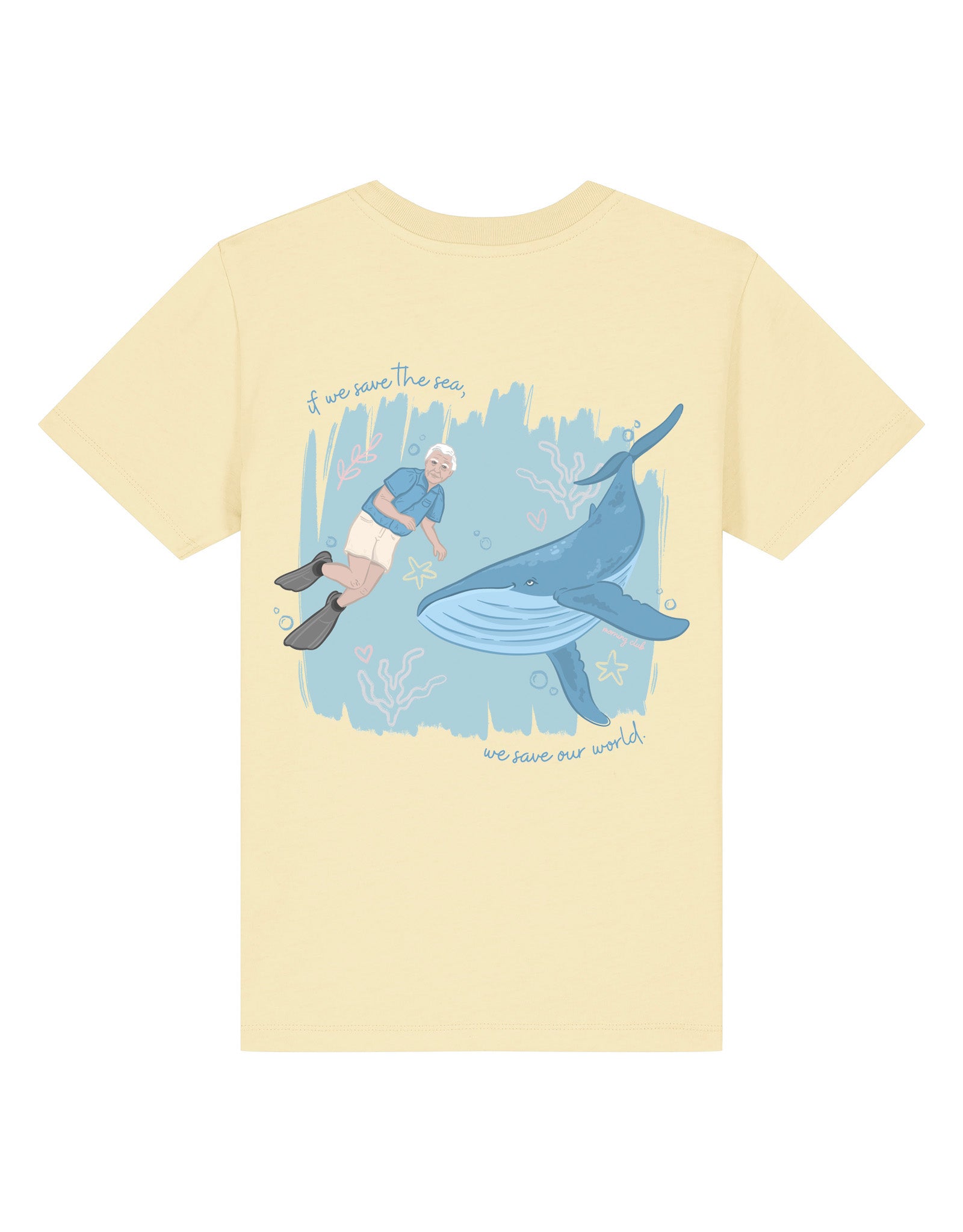 Save The Sea Printed Organic Cotton Childrens T-Shirt