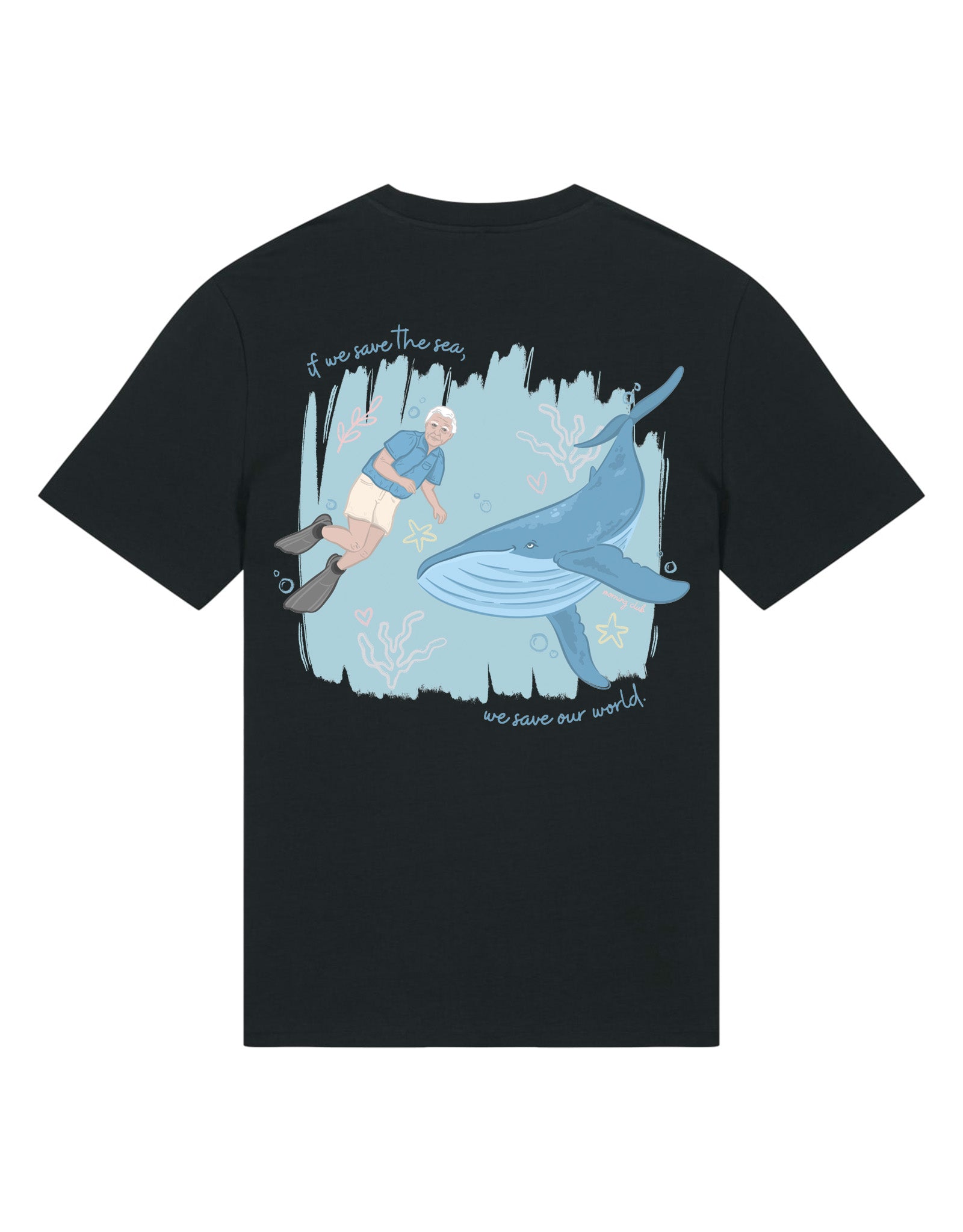 Save The Sea Printed Organic Cotton T-Shirt