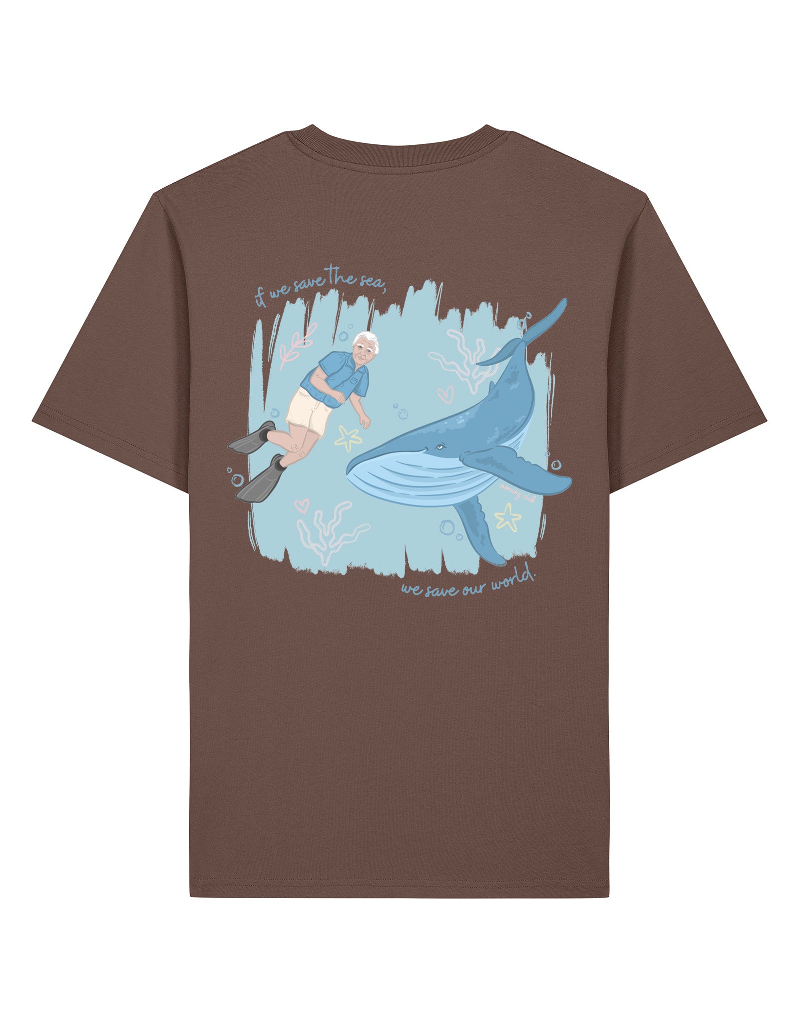 Save The Sea Printed Organic Cotton T-Shirt
