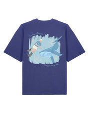Save The Sea Printed Oversized Organic Cotton Tee