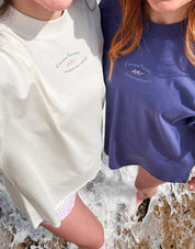 Save The Sea Printed Oversized Organic Cotton Tee